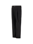 Pantaloni per bambino Herno Kids grigio scuro con motivo gessato PT000006B129355 9487 HERNO KIDS 