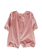 Pagliaccetto per neonata Jesurum Kids rosa in velluto applicata a fiori PICCOLA BEATRICE VAR.05 JESURUM KIDS 