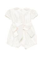 Tutina per neonata Jesurum Kids bianca con dettagli in punto smock PICCOLO CA BALBI VAR.17 JESURUM KIDS 