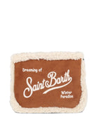 Pochette Aline Shearling MC2 St. Barth marrone con finitura in shearling ALI0033 01970M MC2 ST. BARTH KIDS 