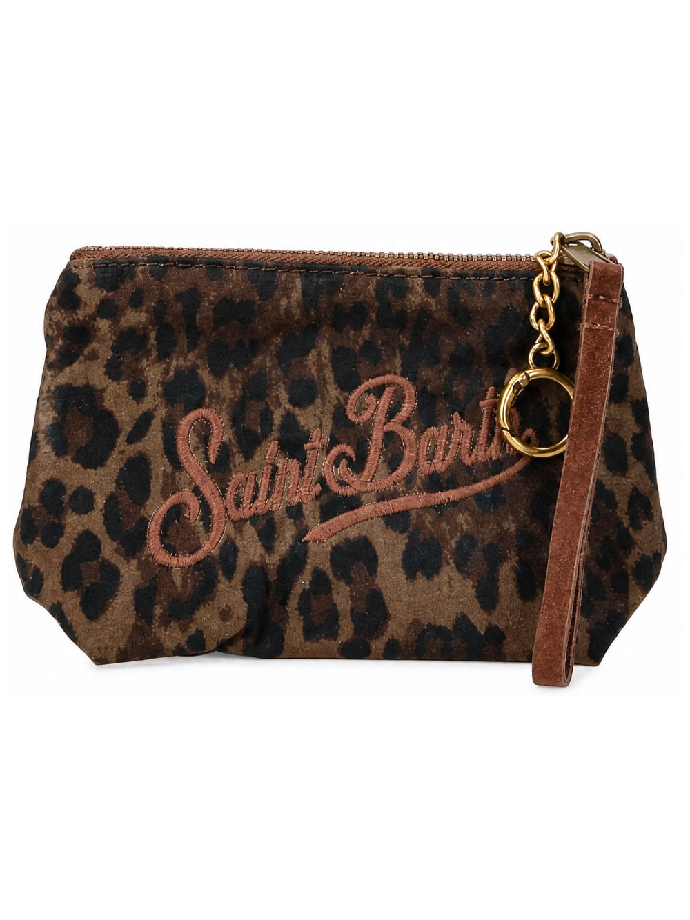 Pochette Aline Mini MC2 St. Barth marrone con stampa grafica animalier ALMI001 00212M MC2 ST. BARTH KIDS 