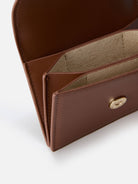 Portacarte MC2 St. Barth marrone in pelle con logo sul davanti CARDH01 00003M MC2 ST. BARTH KIDS 