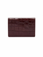 Portacarte MC2 St. Barth rosso in pelle con stampa coccodrillo CARDH01 00107M MC2 ST. BARTH KIDS 
