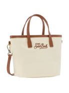 Borsa City Bag MC2 Saint Barth bianca con logo ricamato sul davanti CB0005 00478M MC2 ST. BARTH 