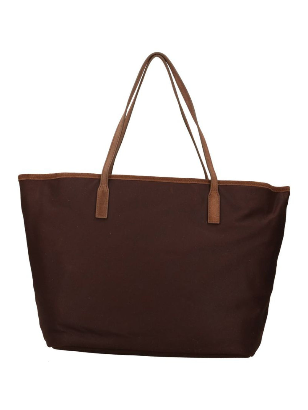 Borsa City Bag MC2 Saint Barth marrone con logo sul davanti CB0006 01023M MC2 ST. BARTH 