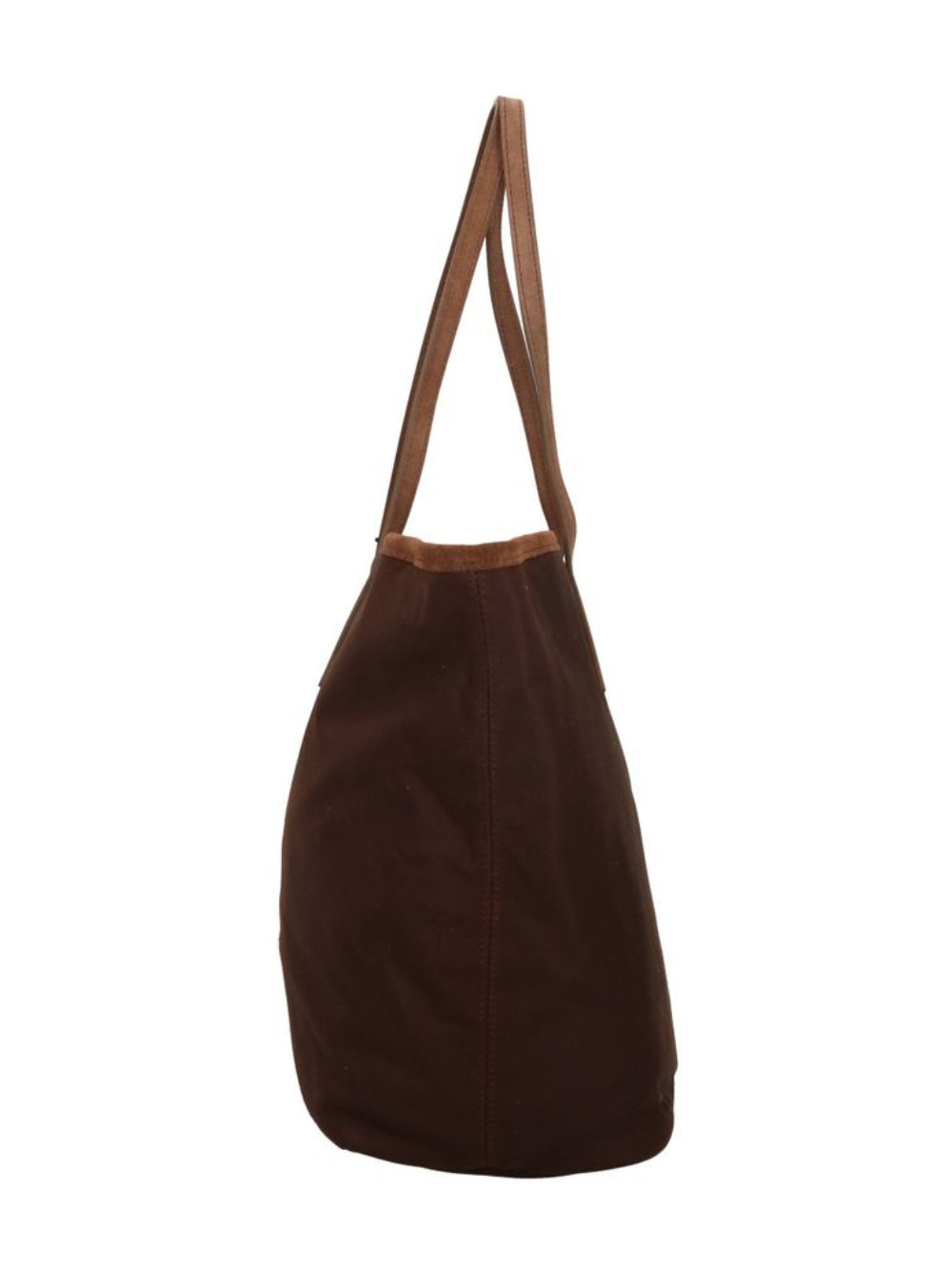Borsa City Bag MC2 Saint Barth marrone con logo sul davanti CB0006 01023M MC2 ST. BARTH 
