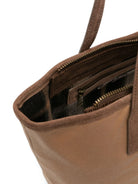 Borsa City Bag Midi MC2 St. Barth marrone con logo in rilievo sul davanti CBMID003 01015M MC2 ST. BARTH KIDS 