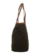 City Bag Midi MC2 Saint Barth verde con logo in rilievo sul davanti CBMID003 01022M MC2 ST. BARTH 