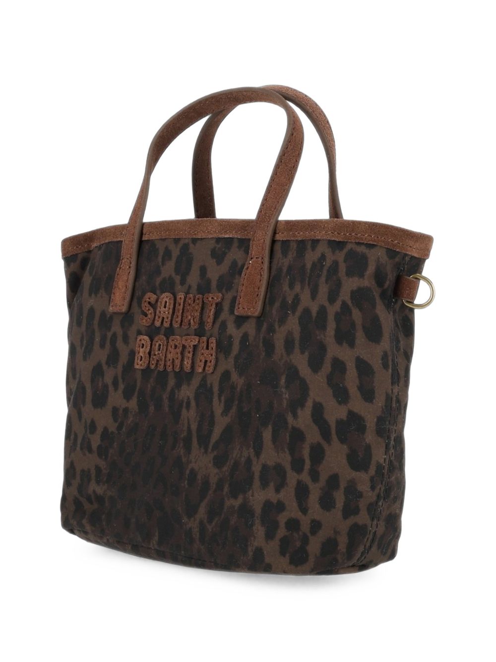 Borsa City Bag Mini MC2 St. Barth marrone con stampa leopardata CBMIN001 00019M MC2 ST. BARTH KIDS 
