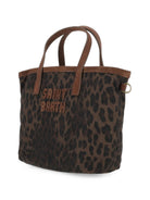 Borsa City Bag Mini MC2 St. Barth marrone con stampa leopardata CBMIN001 00019M MC2 ST. BARTH KIDS 