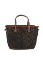 Borsa City Bag Mini MC2 St. Barth marrone con stampa leopardata CBMIN001 00019M MC2 ST. BARTH KIDS 