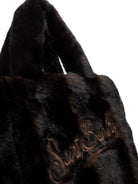 Borsa Colette Soft Fur MC2 St. Barth marrone con logo ricamato a contrasto COL0033 00221M MC2 ST. BARTH KIDS 