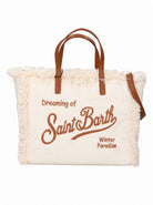 Borsa Colette MC2 St. Barth bianca con logo a contrasto sul davanti COL0048 04133M MC2 ST. BARTH KIDS 