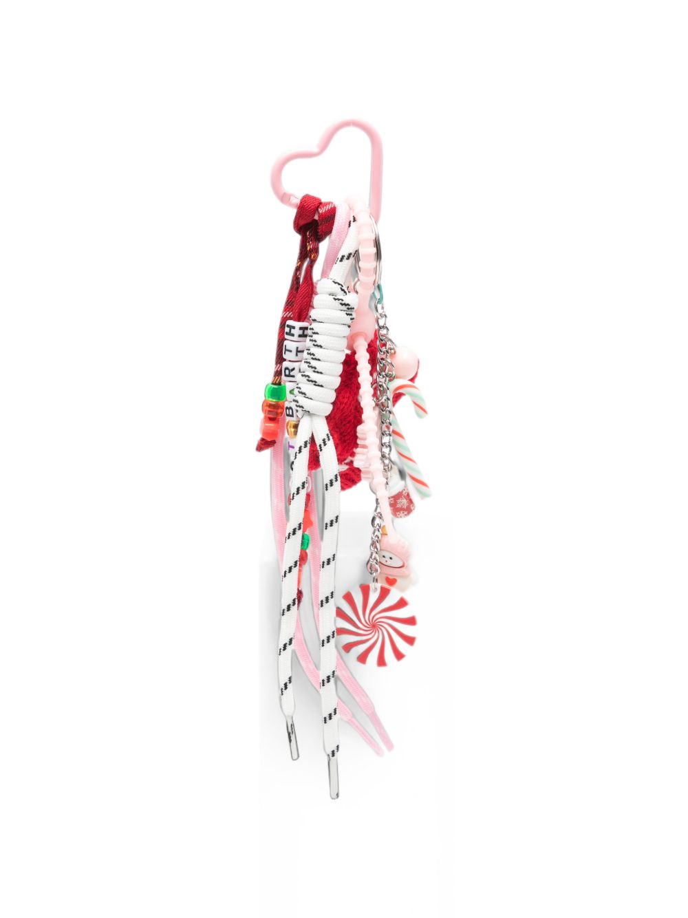 Portachiavi MC2 St. Barth multicolore con ciondoli e clip a cuore FUNC001 00456M MC2 ST. BARTH KIDS 