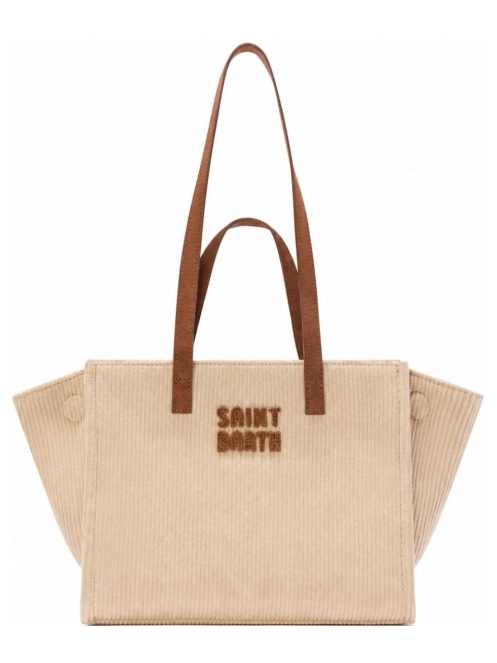 Borsa a spalla Jour MC2 St. Barth beige con finitura scamosciata JOBA001 00665M MC2 ST. BARTH KIDS 