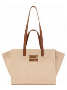 Borsa a spalla Jour MC2 St. Barth beige con finitura scamosciata JOBA001 00665M MC2 ST. BARTH KIDS 