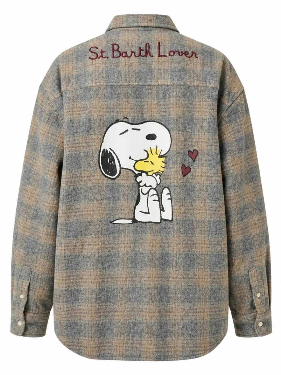 Camicia Lully per donna MC2 St. Barth beige con ricamo Snoopy LLU0001 00205M MC2 ST. BARTH 