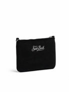 Borsa Mini Parisienne MC2 St. Barth nera con ricamo logo in argento PARM005 00474M MC2 ST. BARTH KIDS 