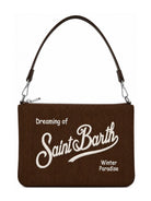 Borsa Parisienne Corduroy MC2 St. Barth marrone con trama a coste PARM008 00516M MC2 ST. BARTH KIDS 
