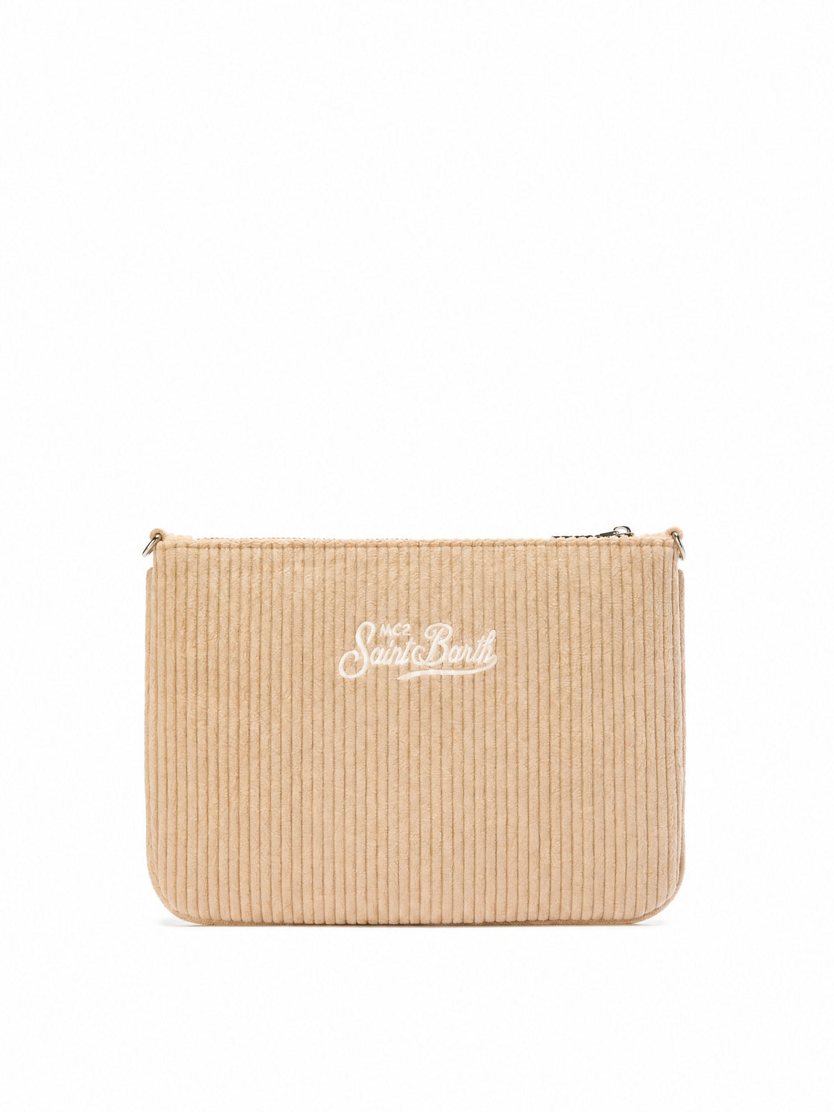 Borsa Parisienne Corduroy MC2 St. Barth beige con trama a coste PARM008 04095M MC2 ST. BARTH KIDS 