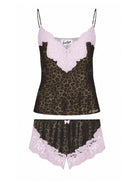 Pigiama per donna MC2 St. Barth marrone con motivo animalier PIA0001 04004M MC2 ST. BARTH 