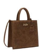 Shop Bag Mini MC2 Saint Barth marrrone con logo in rilievo sul davanti SHBM0002 00103M MC2 ST. BARTH 