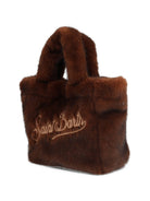 Borsa Vanity Mini Soft Fur MC2 St Barth marrone con trama in ecopelliccia VAMI021 00217M MC2 ST. BARTH KIDS 