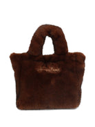 Borsa Vanity Mini Soft Fur MC2 St Barth marrone con trama in ecopelliccia VAMI021 00217M MC2 ST. BARTH KIDS 