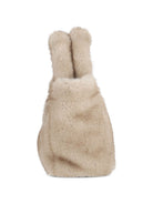 Borsa Vanity Mini Soft Fur MC2 St. Barth beige con trama in ecopelliccia VAMI021 00219M MC2 ST. BARTH KIDS 