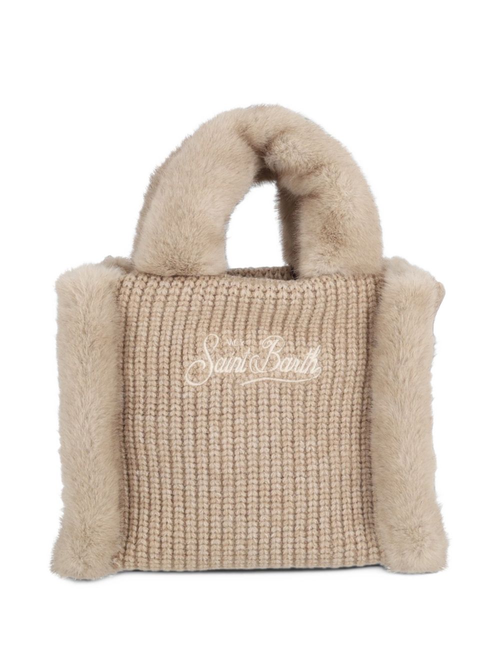 Borsa Vanity Mini MC2 St. Barth beige in inserti eco-shearling VAMI022 00521M MC2 ST. BARTH KIDS 