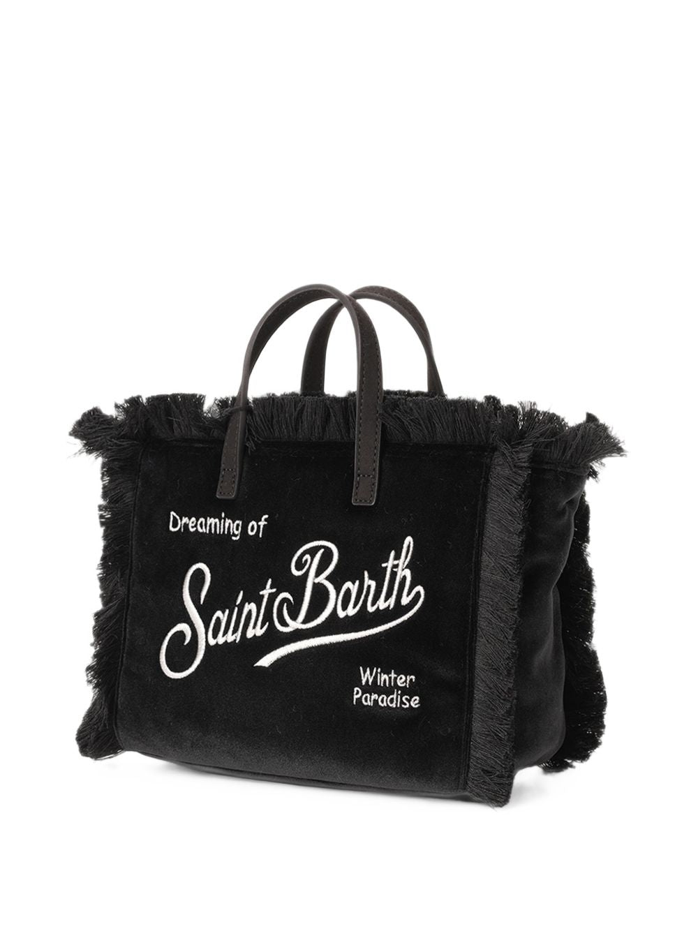 Borsa Vanity Mini Velvet N MC2 St. Barth nera con texture in velluto VAMI033 00474M MC2 ST. BARTH KIDS 