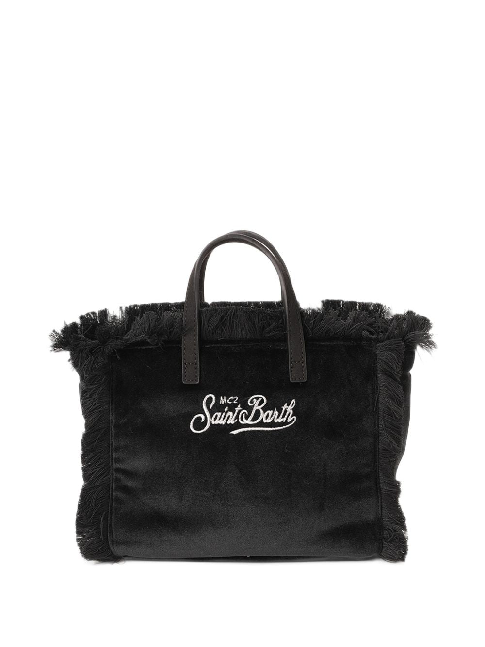 Borsa Vanity Mini Velvet N MC2 St. Barth nera con texture in velluto VAMI033 00474M MC2 ST. BARTH KIDS 