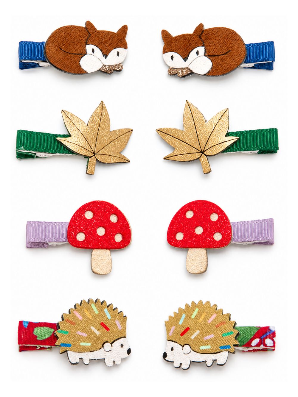 Set di otto fermagli per capelli per bambina Mimi & Lula Kids multicolore a tema foresta 172082-23 WOODLAND MIMI & LULA KIDS 