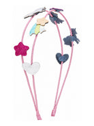 Cerchietto per capelli per bambina Mimi & Lula Kids rosa con applicazione unicorni 192029-38 UNICORN DOUBLE MIMI & LULA KIDS 