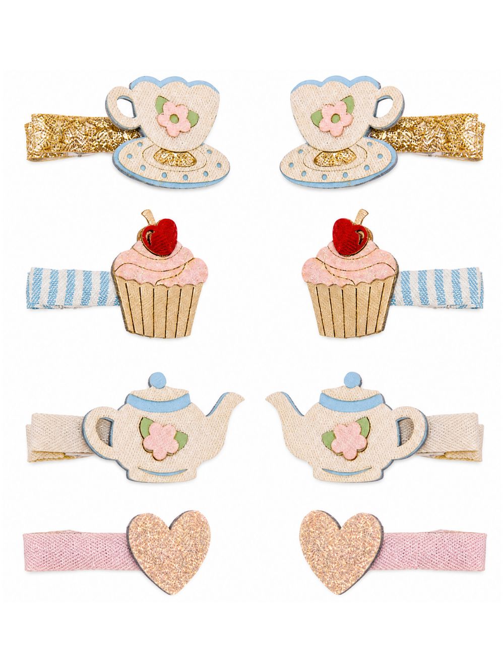 Set di otto clip per capelli per bambina Mimi & Lula Kids multicolore a tema "té pomeridiano" 192051-47 AFTERNOON TEA MIMI & LULA KIDS 