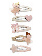 Set di cinque fermagli per capelli per bambina Mimi & Lula Kids rosa a tema ballerine 192093-22 BALLERINA MIMI & LULA KIDS 