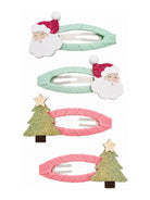Set quattro fermagli per capelli per bambina Mimi & Lula Kids multicolore con fantasie natalizie 192121-23 SANTA CNRISTMAS MIMI & LULA KIDS 