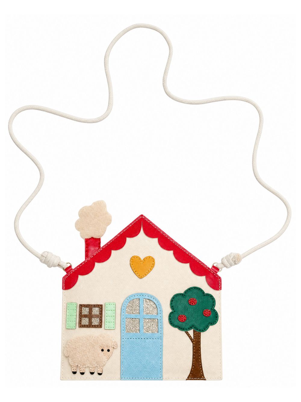 Borsa per bambina Mimi & Lula Kids multicolore a forma di casetta della fattoria 193011-23 FARMHOUSE MIMI & LULA KIDS 