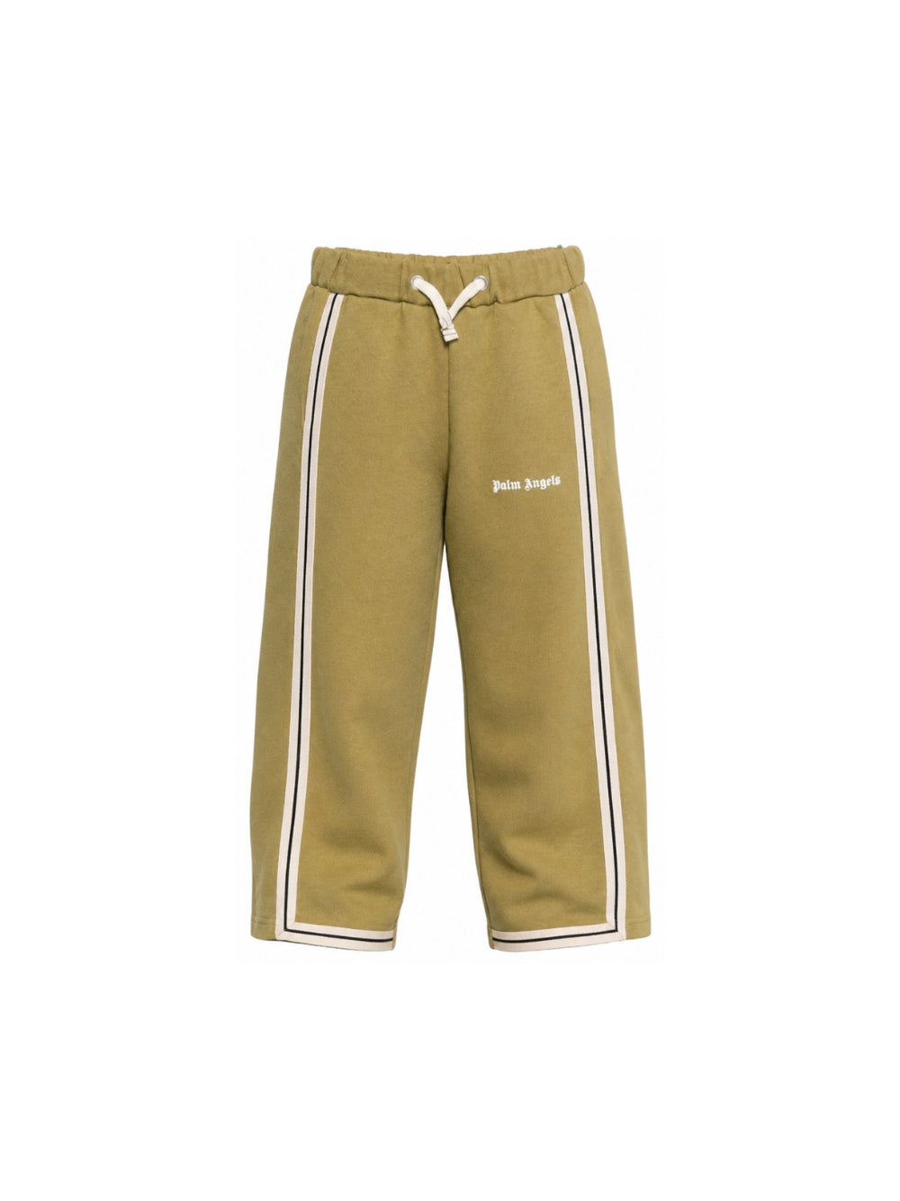 Pantatuta per bambino Palm Angels Kids verde con dettaglio a striscie laterali F6PAJBFP027 1529 PALM ANGELS KIDS 