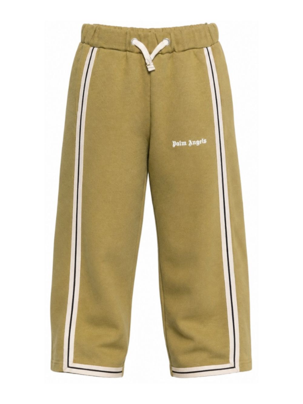 Pantatuta per bambino Palm Angels Kids verde con dettaglio a striscie laterali F6PAJBFP027 1529 PALM ANGELS KIDS 