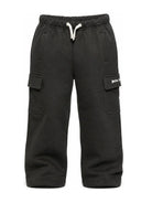 Pantatuta per bambino Palm Angels Kids nera con stampa logo laterale F6PAJBFP220 110 PALM ANGELS KIDS 