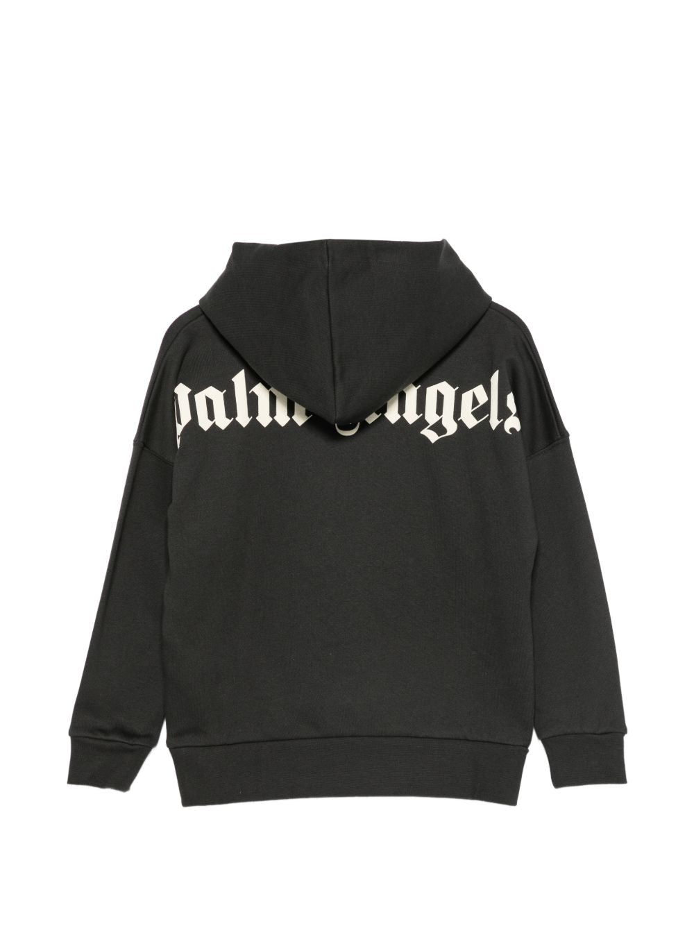 Felpa per bambino Palm Angels Kids nera con logo stampato sul davanti F6PAJBHS011 110 PALM ANGELS KIDS 