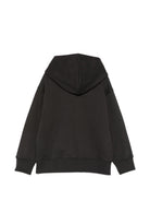 Felpa per bambino Palm Angels Kids nera con stampa Teddy sul davanti F6PAJBHS059 110 PALM ANGELS KIDS 