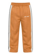 Pantaloni per bambini Palm Angels Kids marrone con dettaglio laterale a righe F6PAJBPA029 1531 PALM ANGELS KIDS 