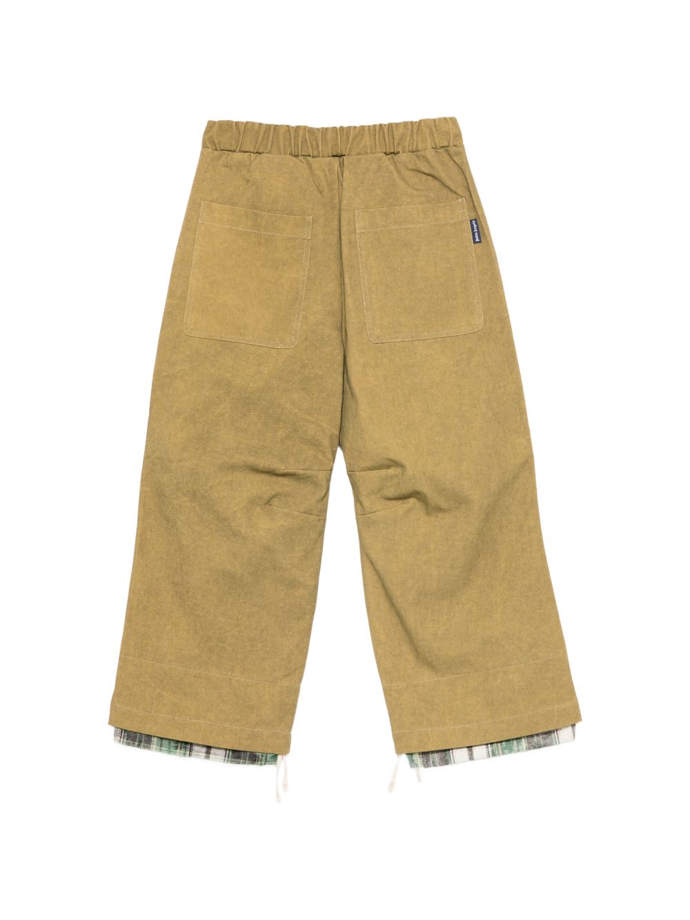 Pantaloni per bambino Palm Angels Kids beige con logo in vita F6PAJBPA133 1531 PALM ANGELS KIDS 