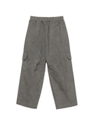 Pantaloni per bambino Palm Angels Kids grigi con logo in vita F6PAJBPA139 110 PALM ANGELS KIDS 