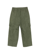 Pantaloni per bambino Palm Angels Kids verdi con stampa logo in vita F6PAJBPA139 1529 PALM ANGELS KIDS 