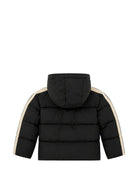 Giubbino per bambino Palm Angels Kids nero con stampa logo sul davanti F6PAJBPF005 110 PALM ANGELS KIDS 