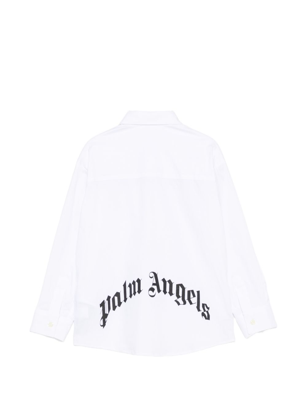 Camicia per bambino Palm Angels Kids bianca con patch logo F6PAJBSI169 002 PALM ANGELS KIDS 
