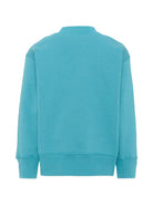 Felpa per bambino Palm Angels Kids azzurro con stampa logo sul davanti F6PAJBSW014 1527 PALM ANGELS KIDS 